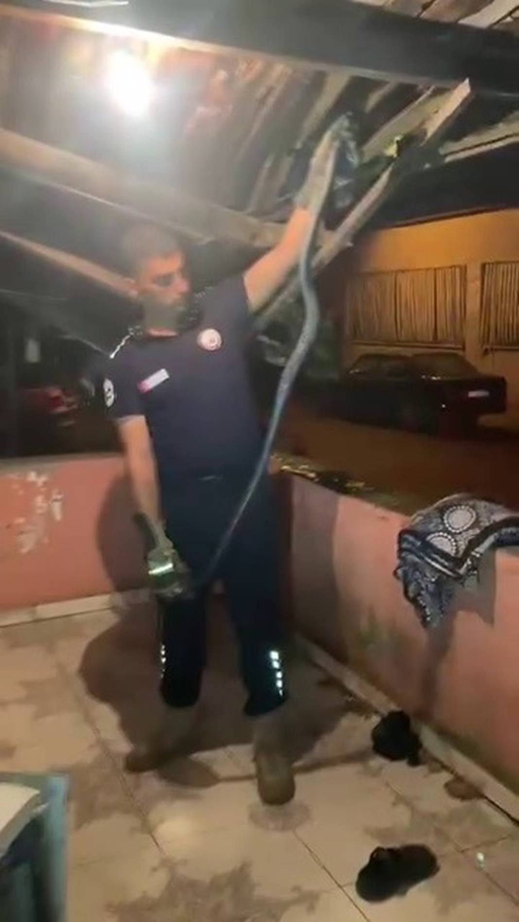 Bulaşık makinesinden 2 metrelik karayılan çıktı! 3